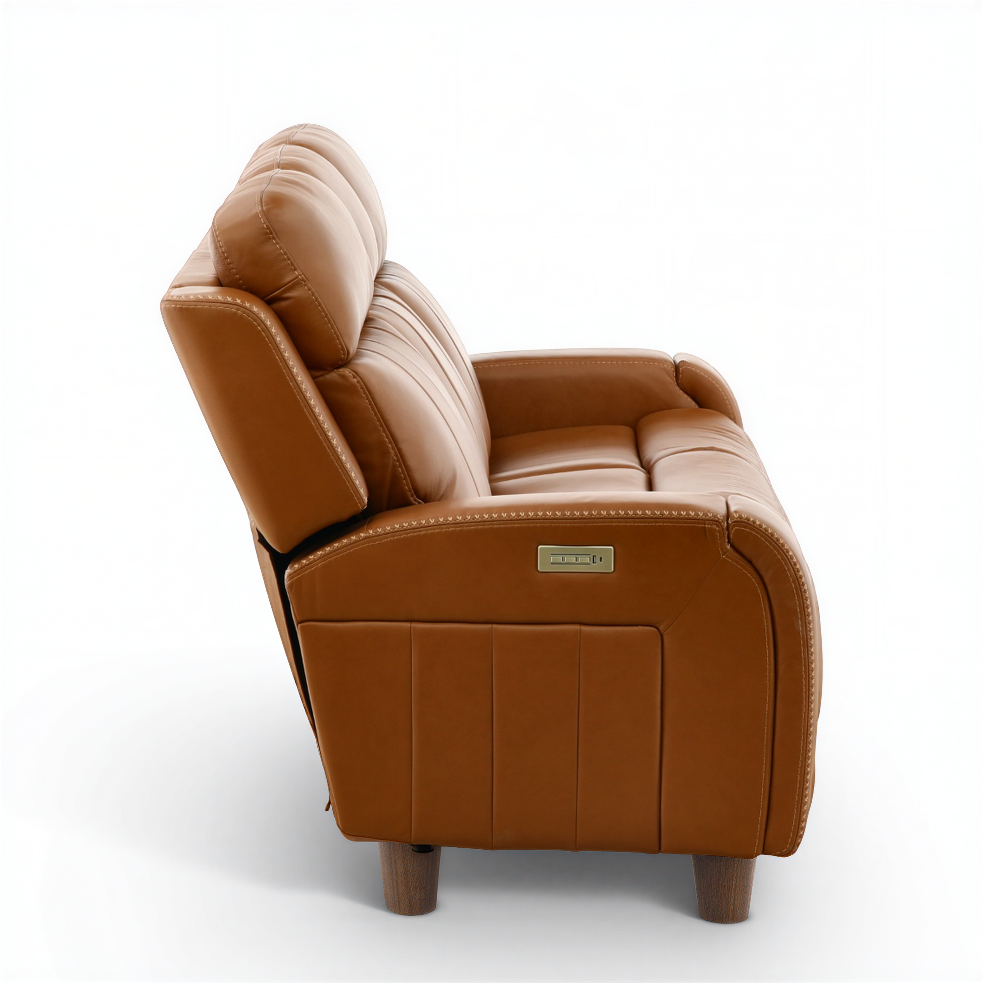 Hampton Leather Home Theater Sofa