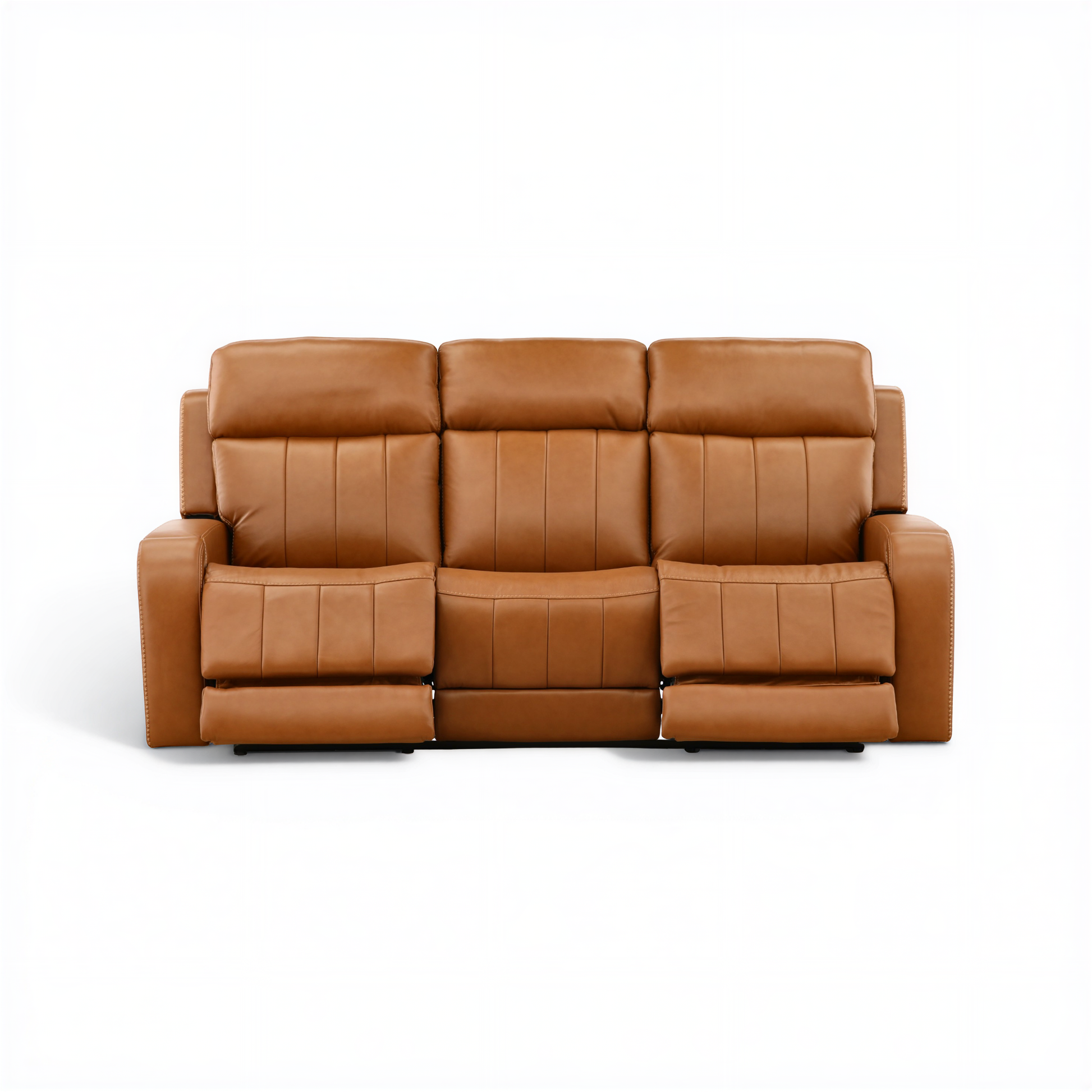 Hampton Leather Home Theater Sofa