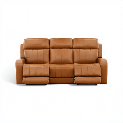 Hampton Leather Home Theater Sofa