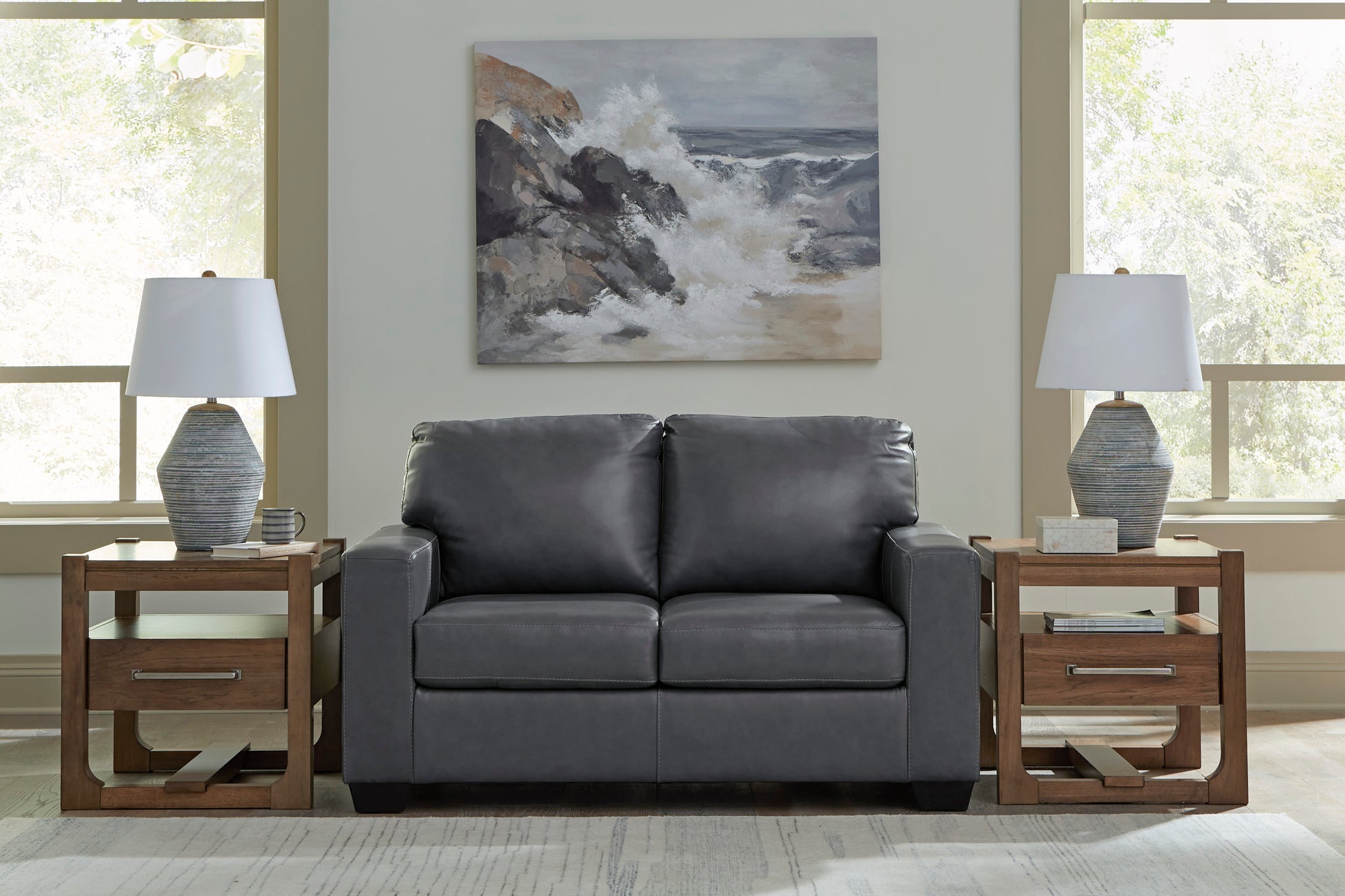 Bolsena Leather Loveseat