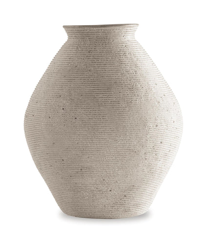 Ashley Hannela Vase 17" Tan