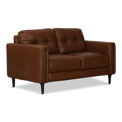 Alaric Leather Loveseat