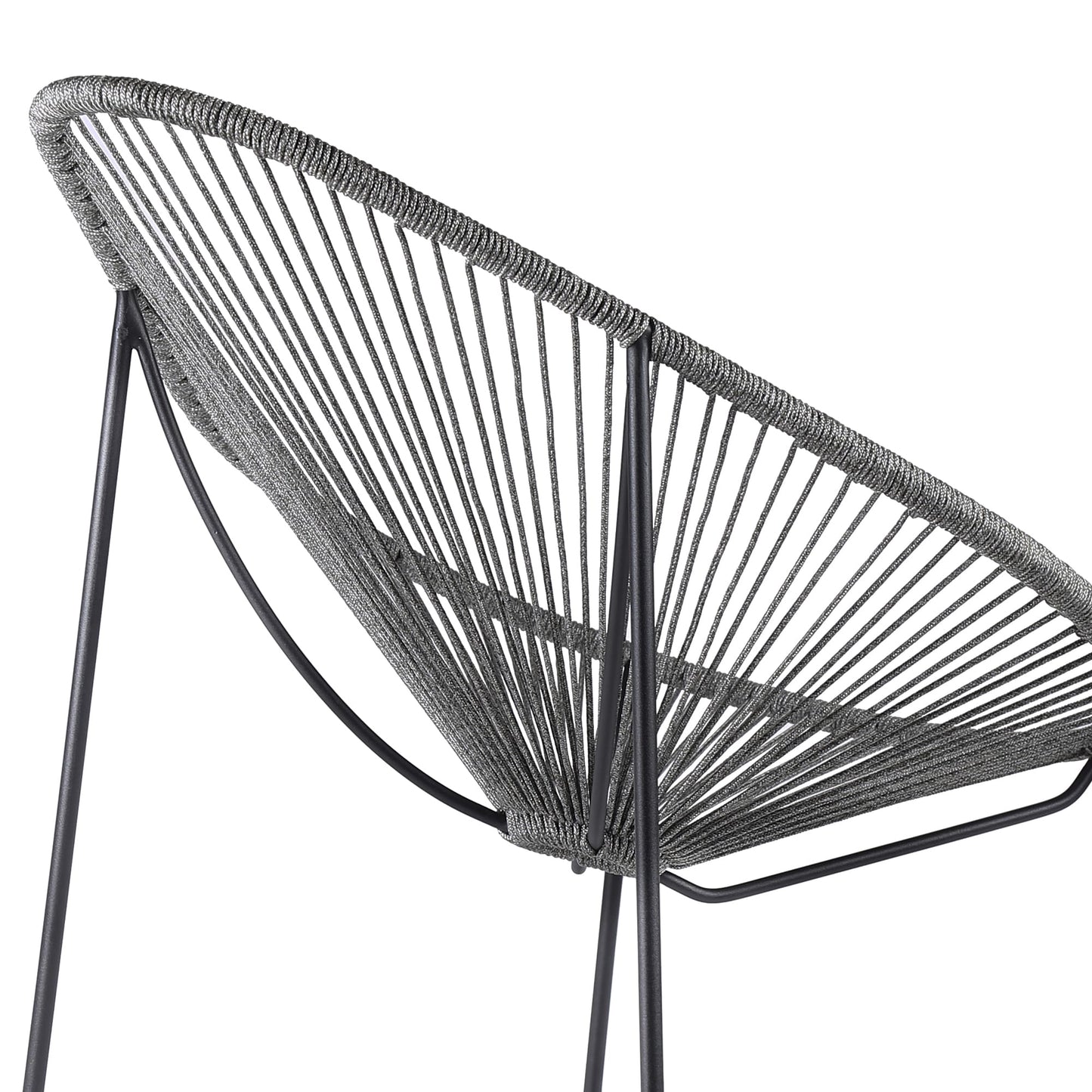 Acapulco Indoor Outdoor Steel Papasan Lounge Chair