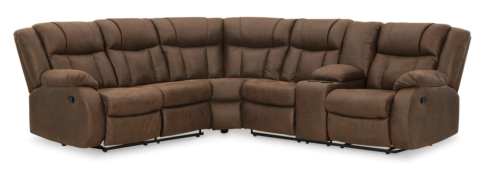 Trail Boys 2-Piece Reclining Sectional with Console