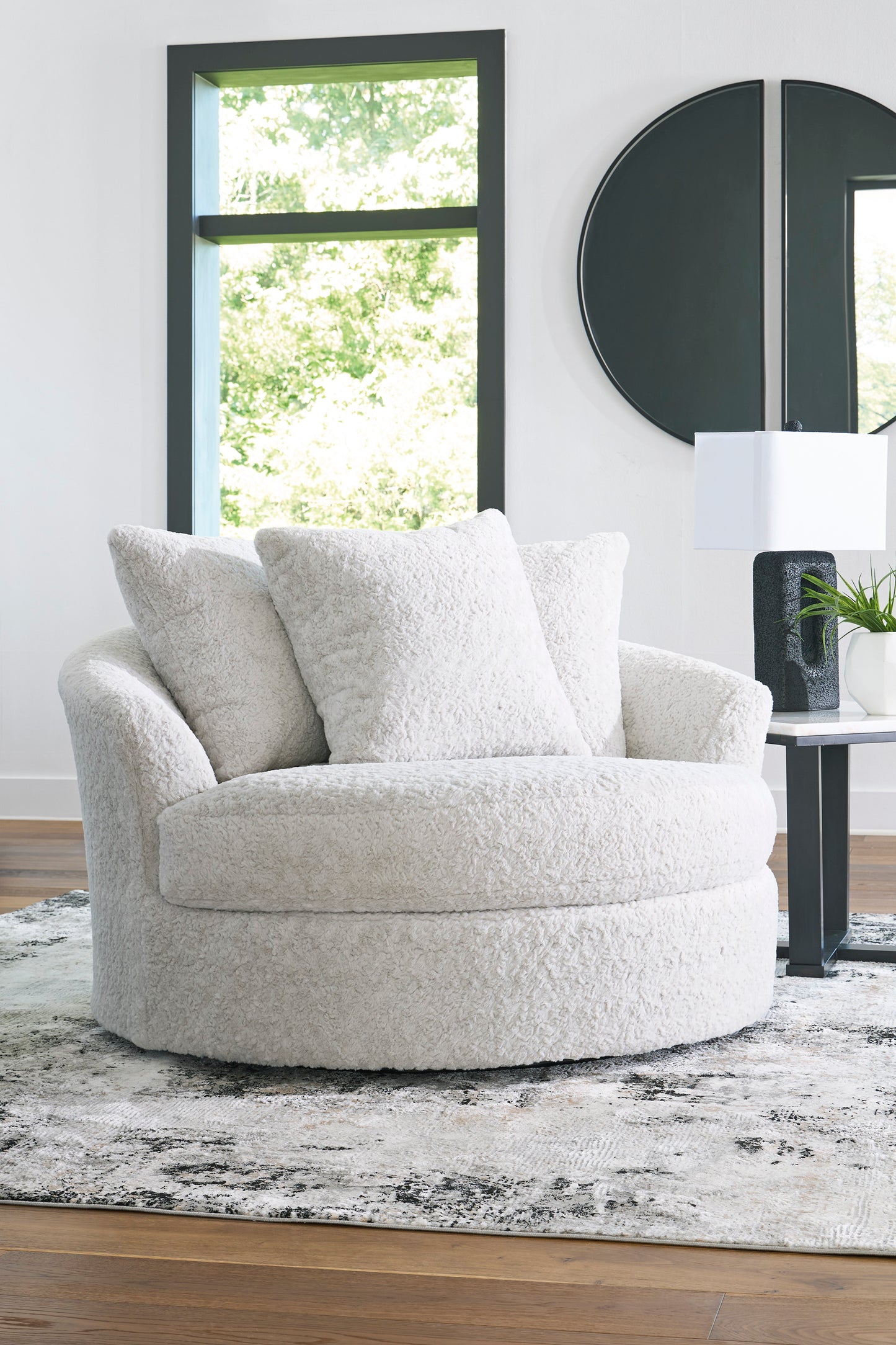 Snodoodle Oversized Swivel Accent Chair