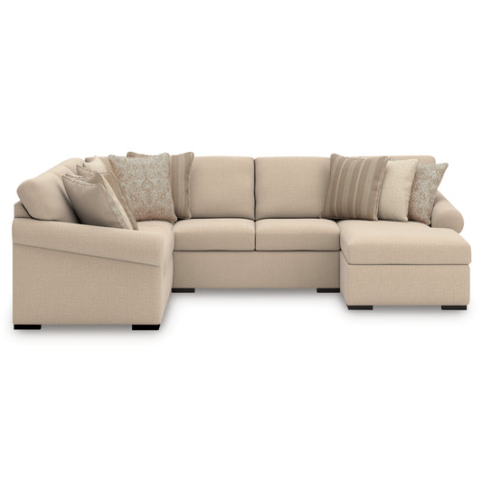 LadyMae 4-Piece Sectional with Chaise Right-Facing