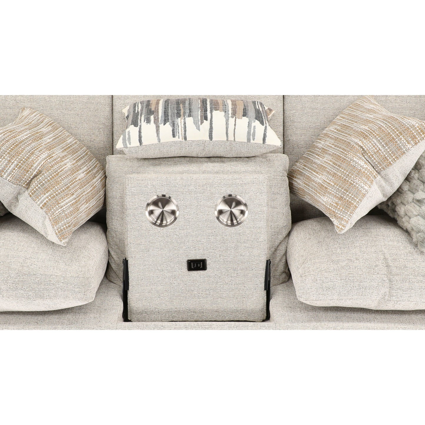 Forte Sofa Chaise with Drop-Down Table