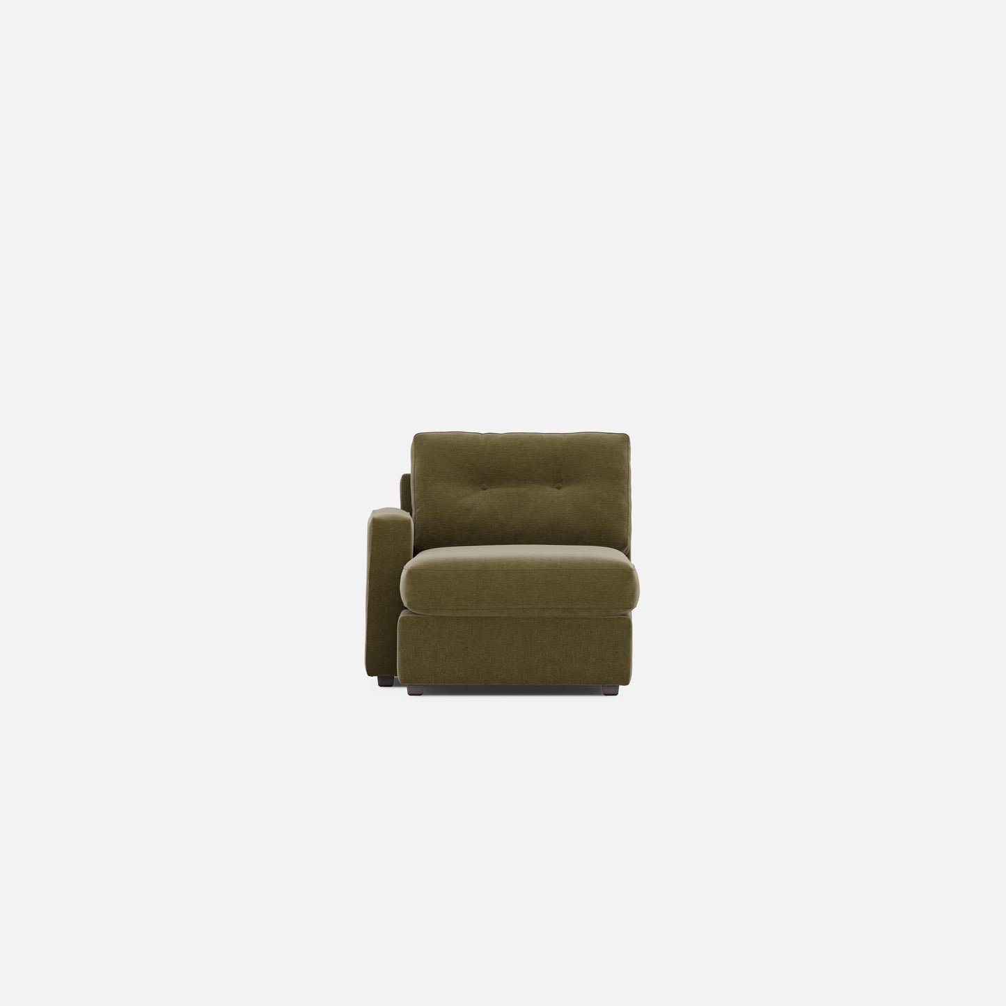 Modular One Left Arm Facing Chaise - Moss