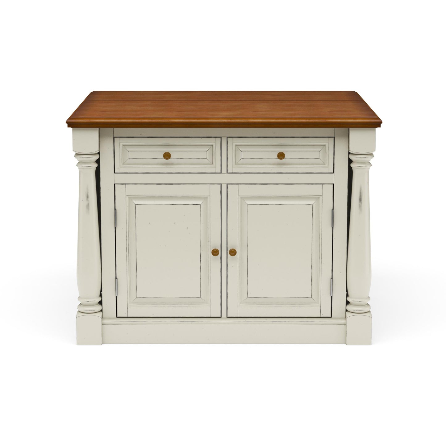 Monarch Kitchen Wood Top Island