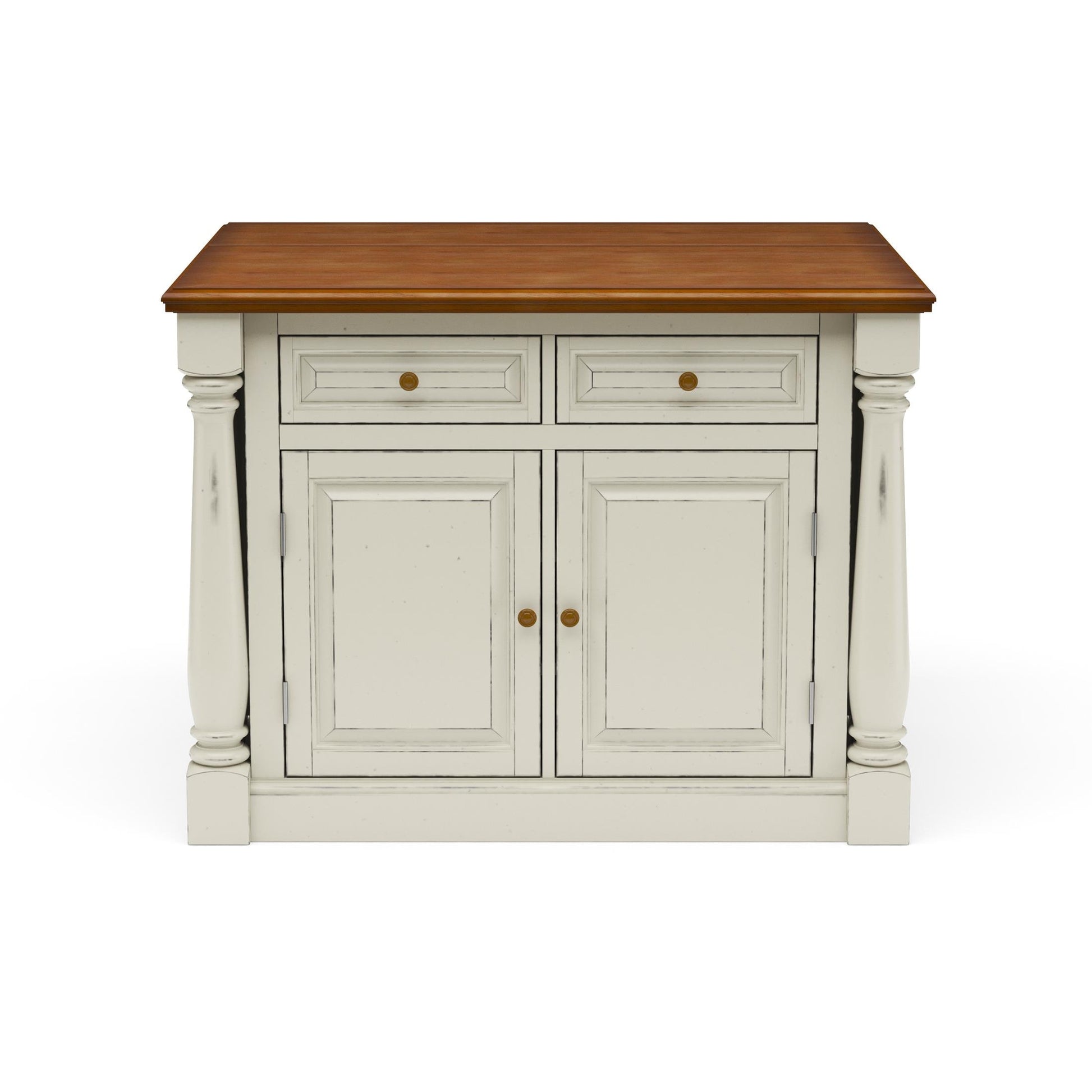 Monarch Kitchen Wood Top Island