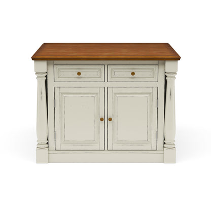 Monarch Kitchen Wood Top Island