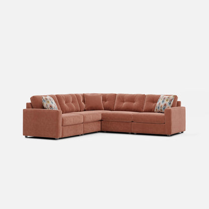 Modular One 5-Piece Sectional - Cantaloupe