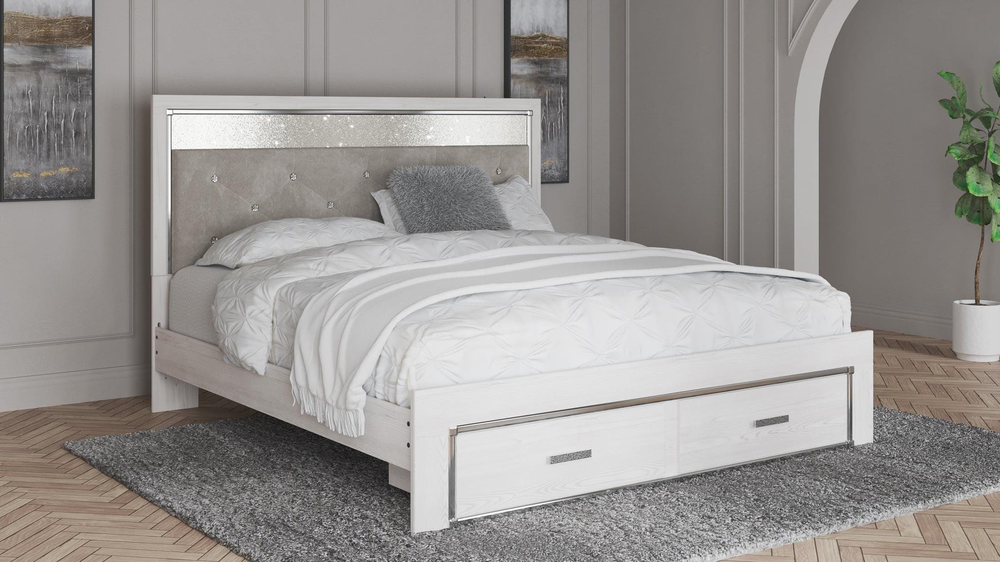 Altyra Queen Upholstered Storage Bed