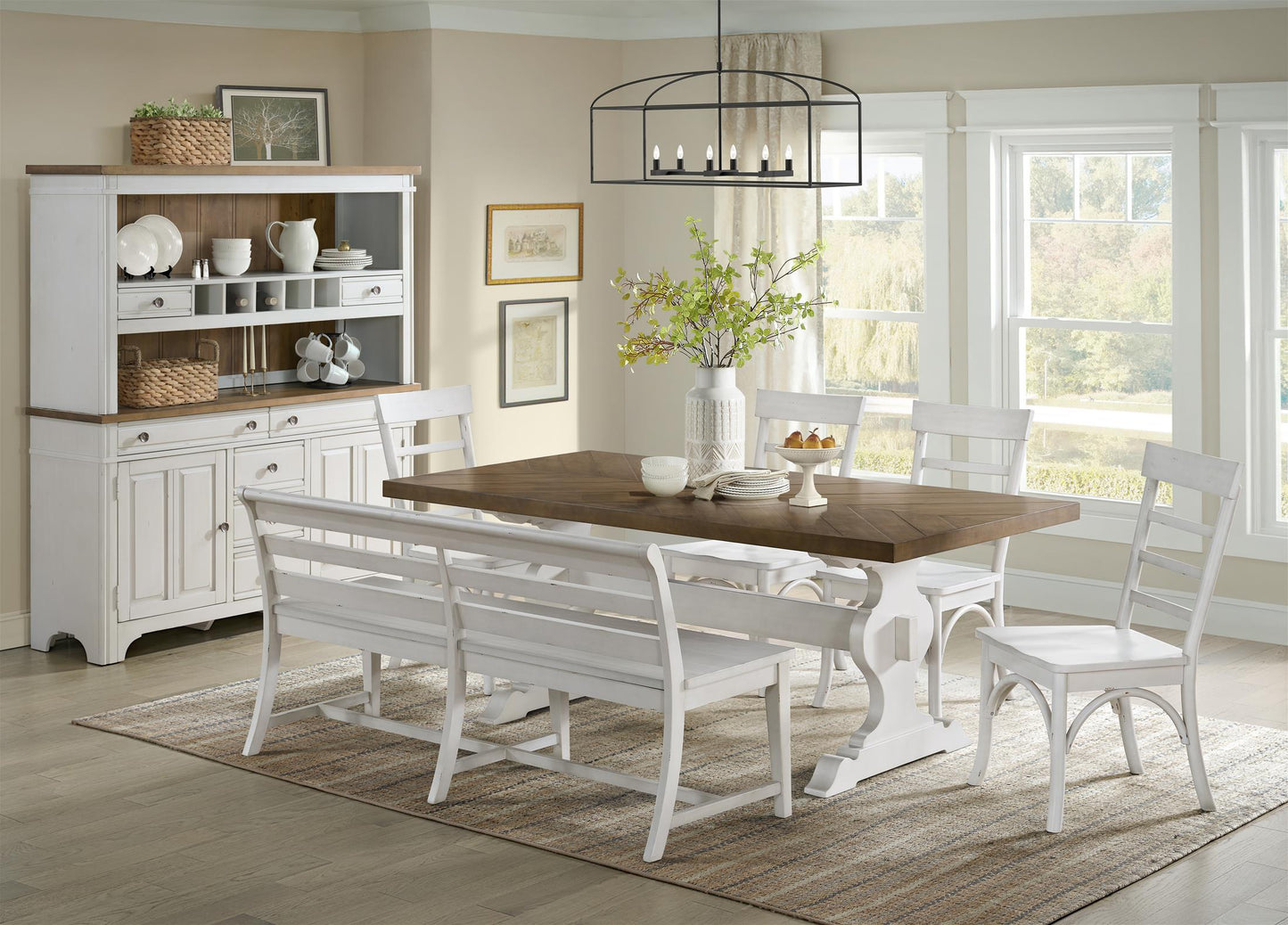 Willowbrook 5-Piece Trestle Dining Set