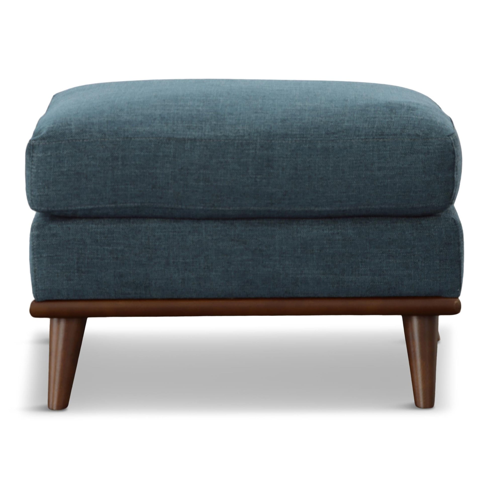 Topaz Teal Ottoman