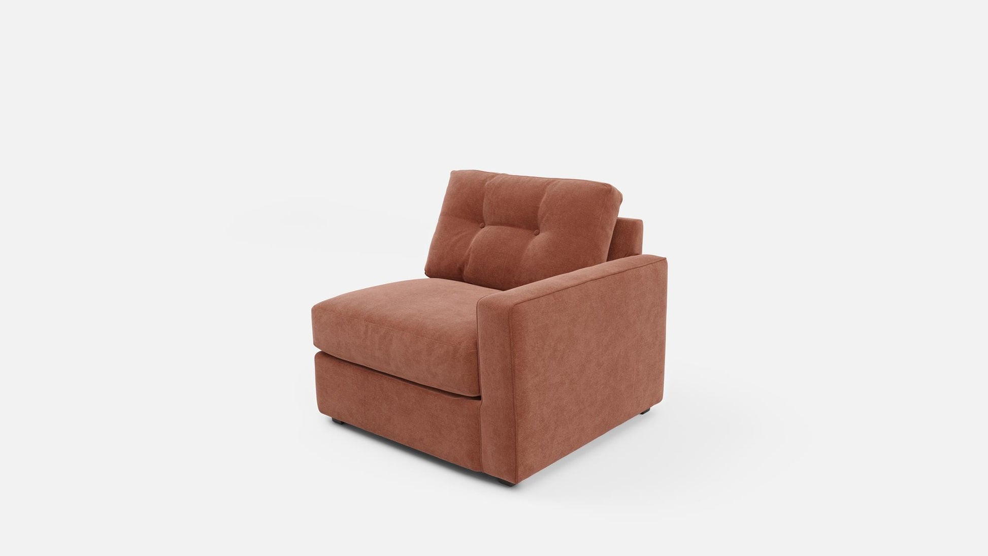 Modular One Right Arm Facing Chair - Cantaloupe