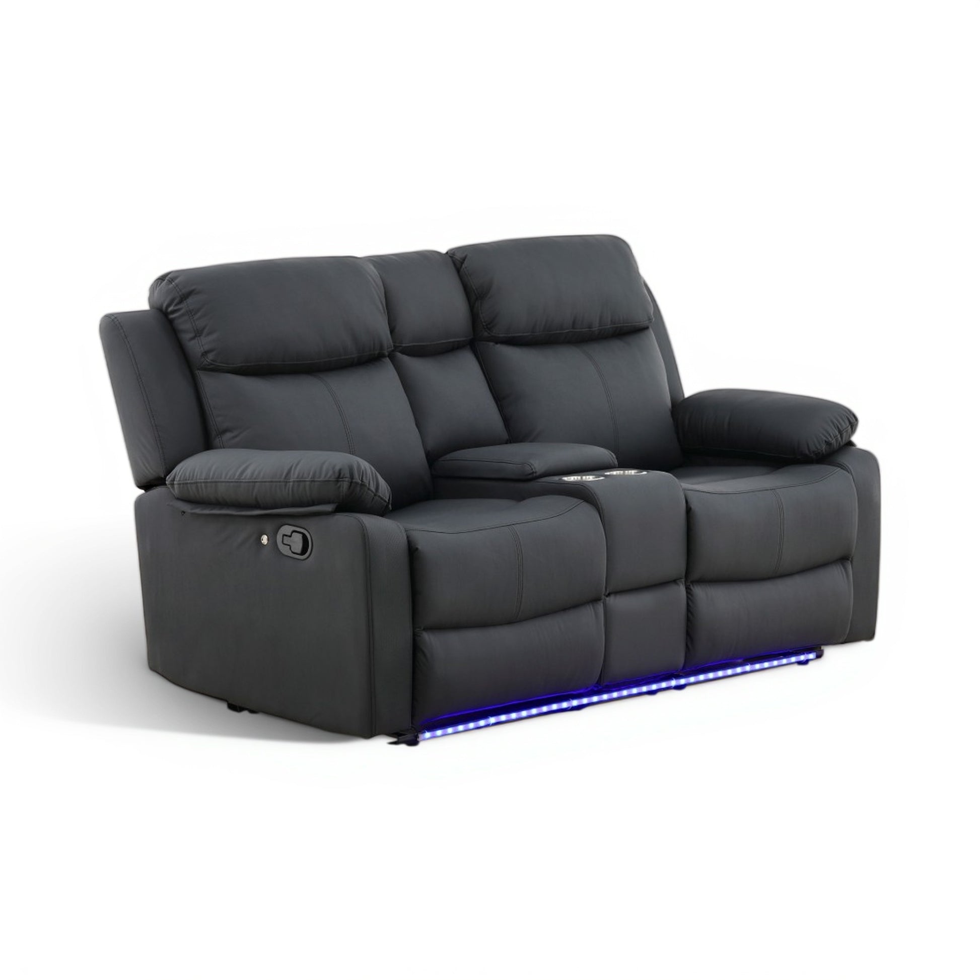 Zeke Reclining Loveseat With LED and Speaker