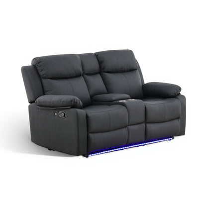 Zeke Reclining Loveseat With LED and Speaker