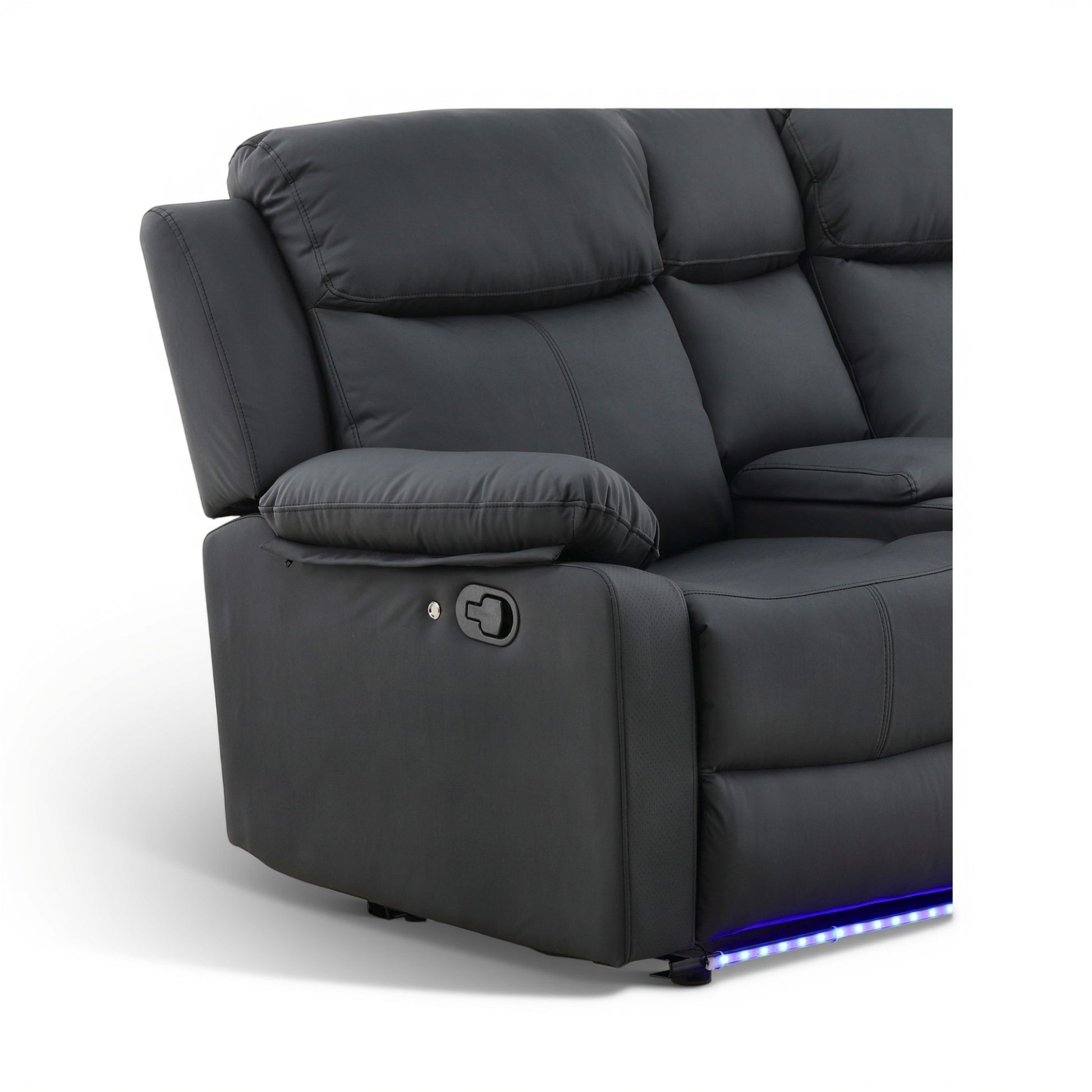 Zeke Reclining Loveseat With LED and Speaker