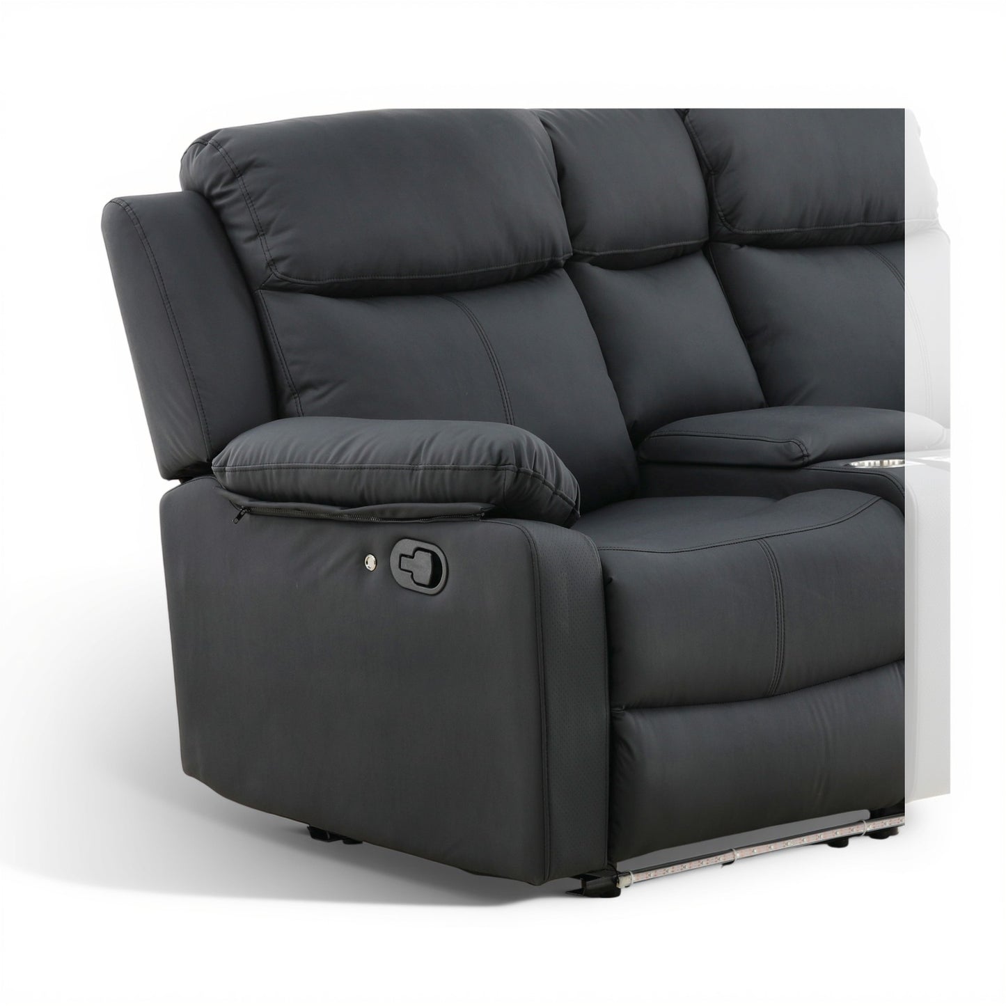 Zeke Reclining Loveseat With LED and Speaker