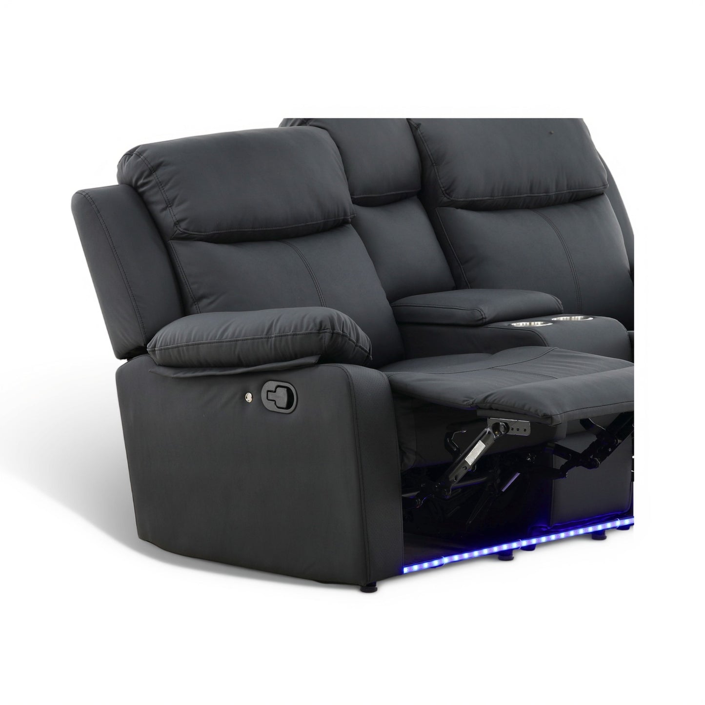 Zeke Reclining Loveseat With LED and Speaker