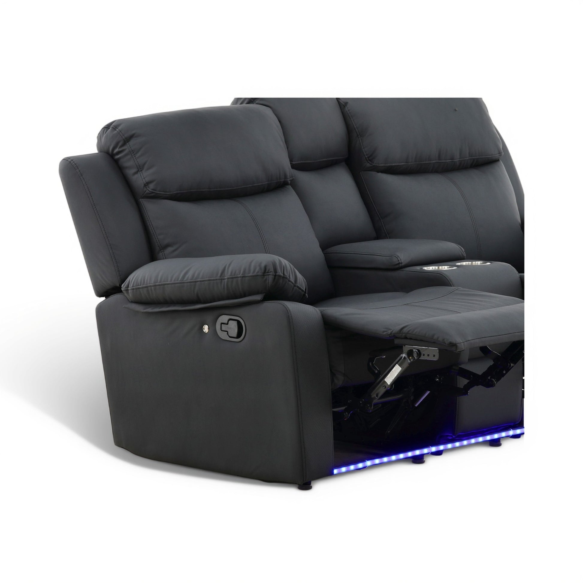 Zeke Reclining Loveseat With LED and Speaker