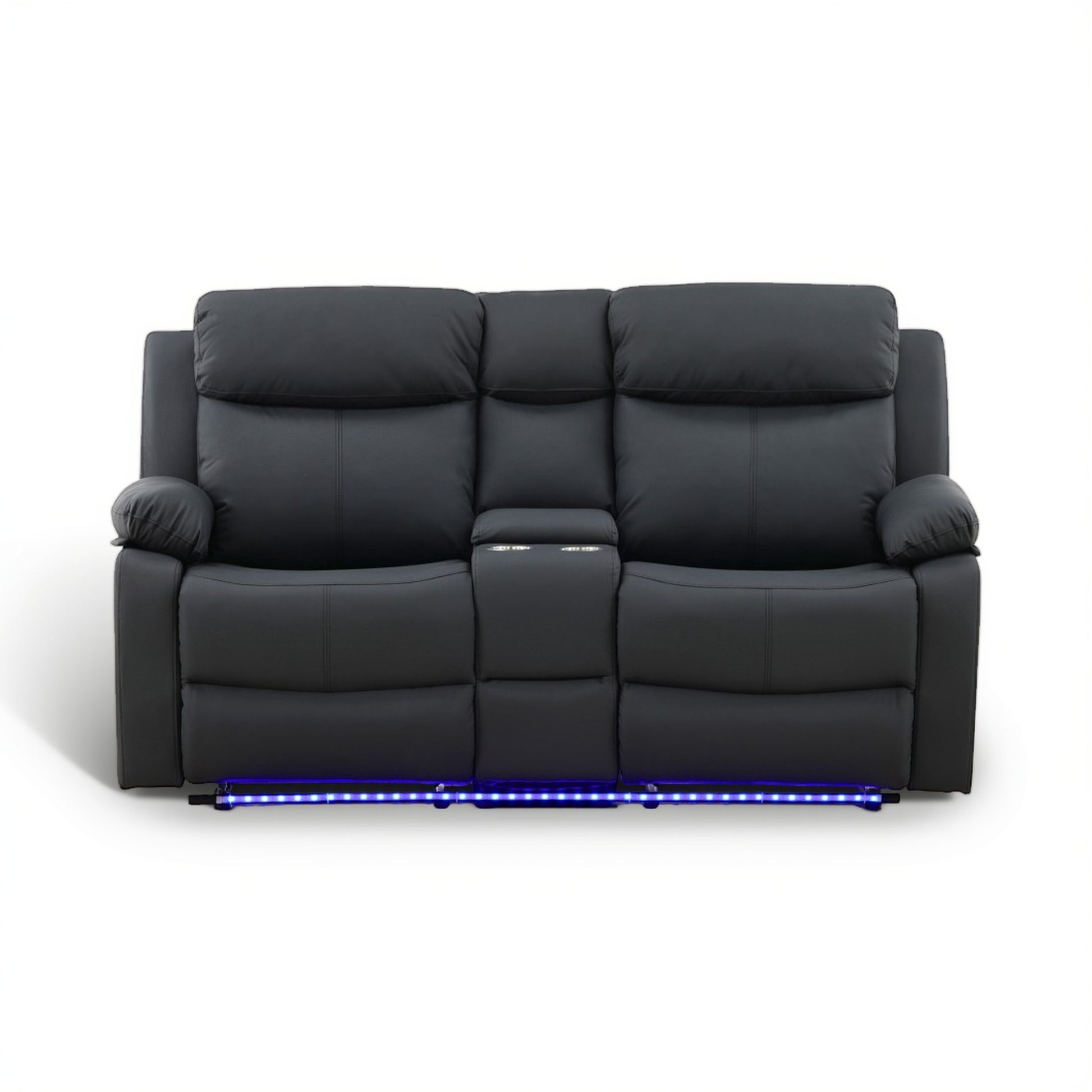 Zeke Reclining Loveseat With LED and Speaker