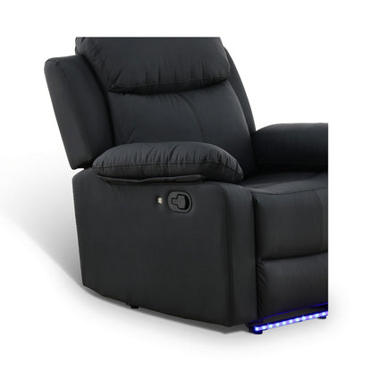 Zeke Glider Recliner With LED