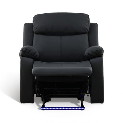 Zeke Glider Recliner With LED