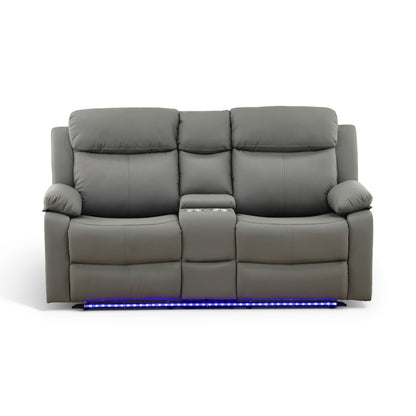 Zeke Reclining Loveseat With LED and Speaker