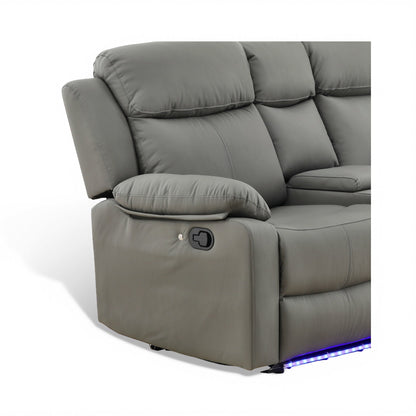 Zeke Reclining Loveseat With LED and Speaker