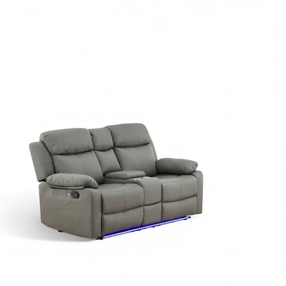 Zeke Reclining Loveseat With LED and Speaker
