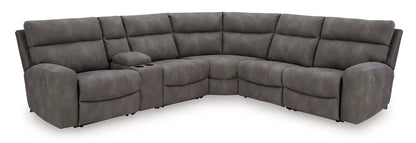 Next-Gen DuraPella 6-Piece Power Reclining Console Sectional