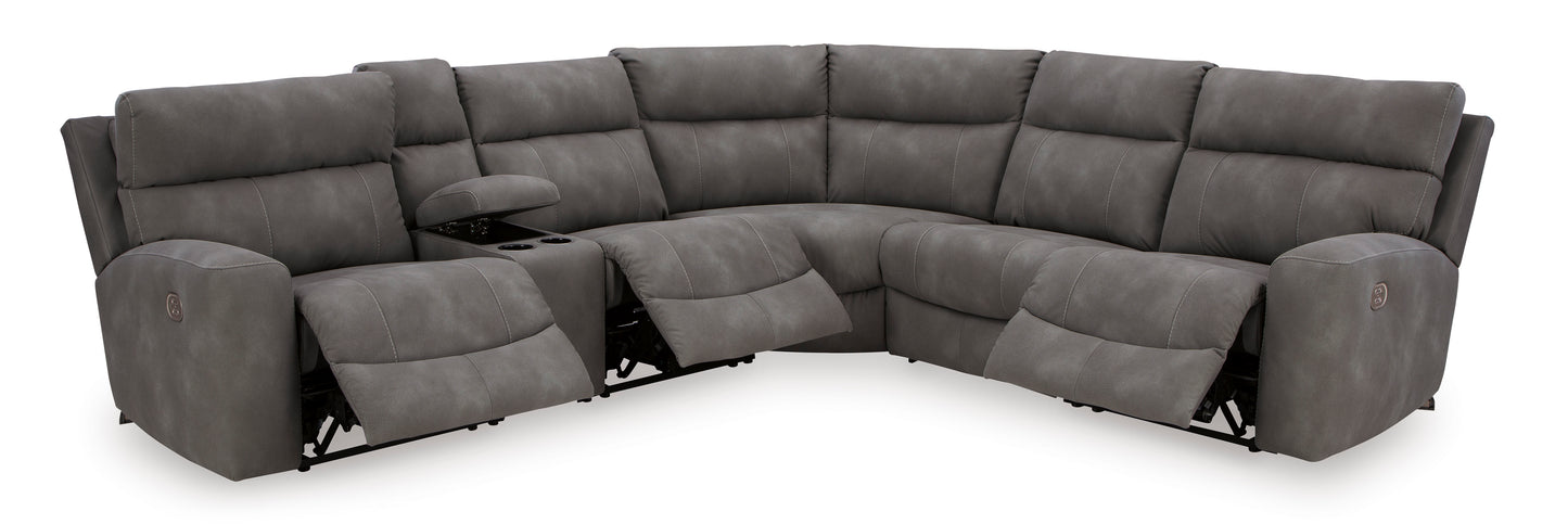 Next-Gen DuraPella 6-Piece Power Reclining Console Sectional