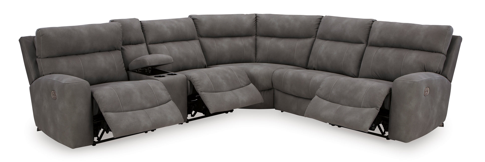 Next-Gen DuraPella 6-Piece Power Reclining Console Sectional