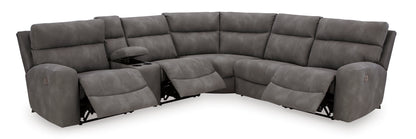 Next-Gen DuraPella 6-Piece Power Reclining Console Sectional