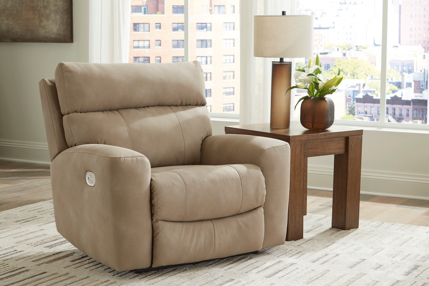 Ashley Next-Gen DuraPella Oversized Dual Power Performance Fabric Recliner