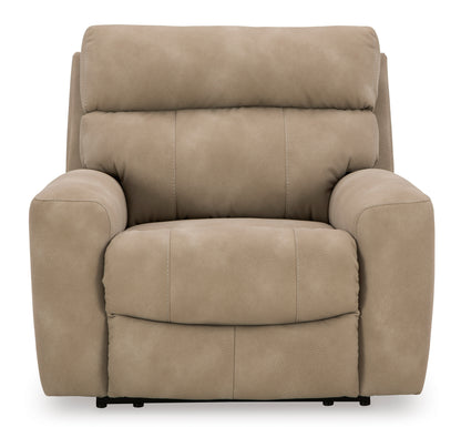 Ashley Next-Gen DuraPella Oversized Dual Power Performance Fabric Recliner Sand