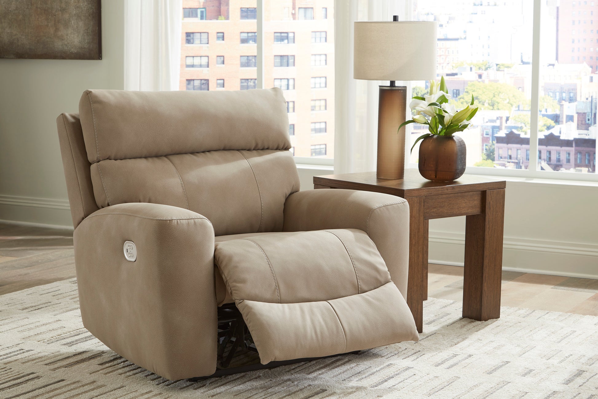Ashley Next-Gen DuraPella Oversized Dual Power Performance Fabric Recliner