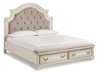 CALI KING UPH STORAGE BED