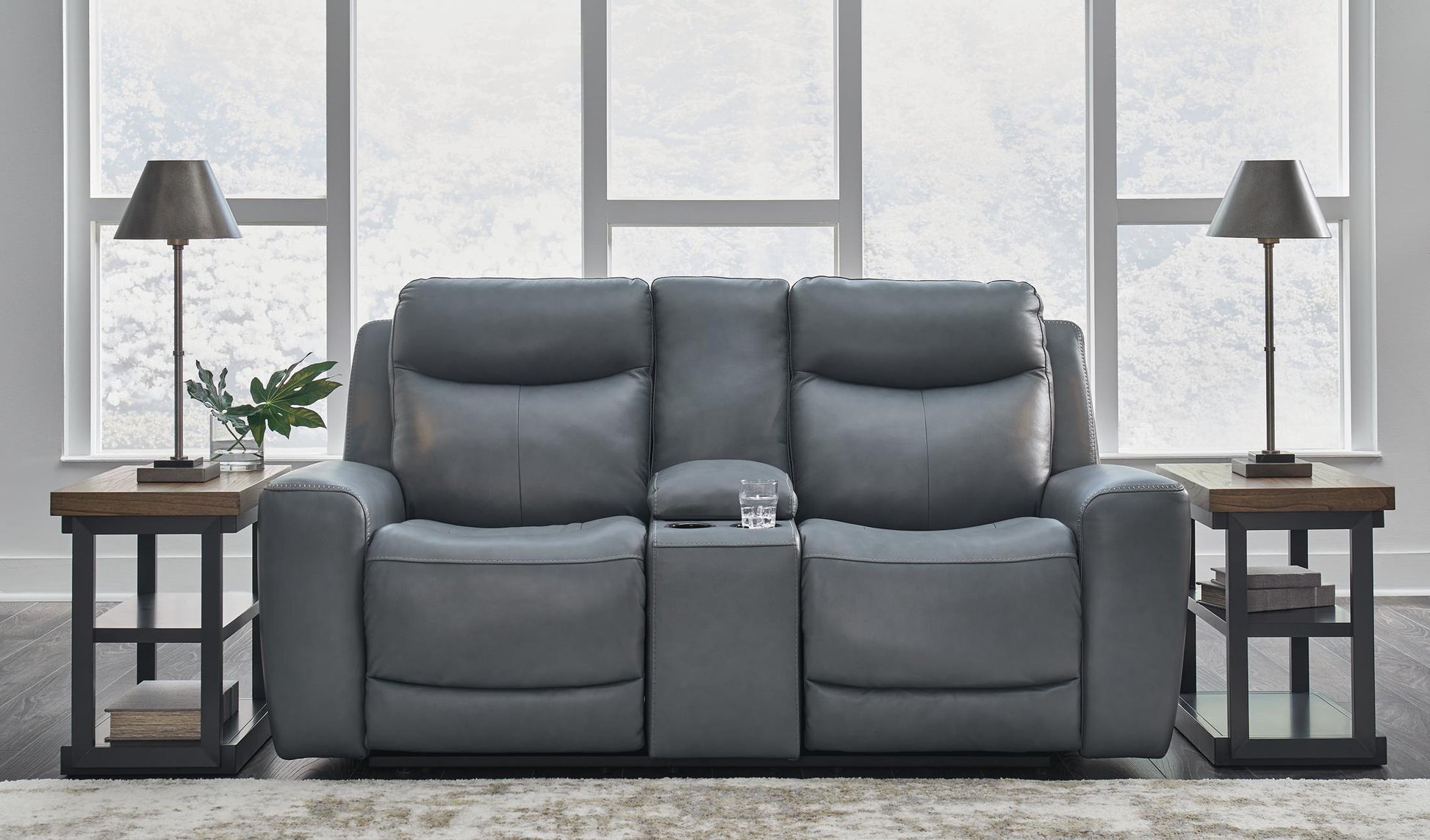 Mindanao Power Reclining Loveseat with Console