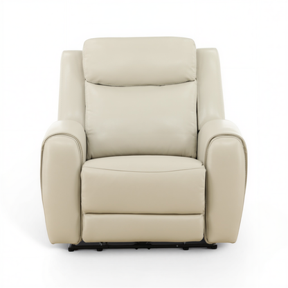 Lawrence Leather Power Recliner with Adjustable Headrest