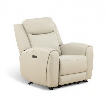 Lawrence Leather Power Recliner with Adjustable Headrest
