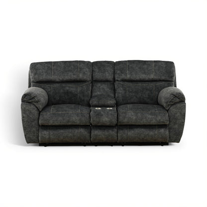 Harris Power Console Loveseat Smoke