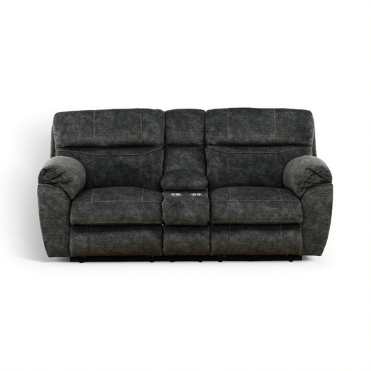 Harris Power Console Loveseat Smoke