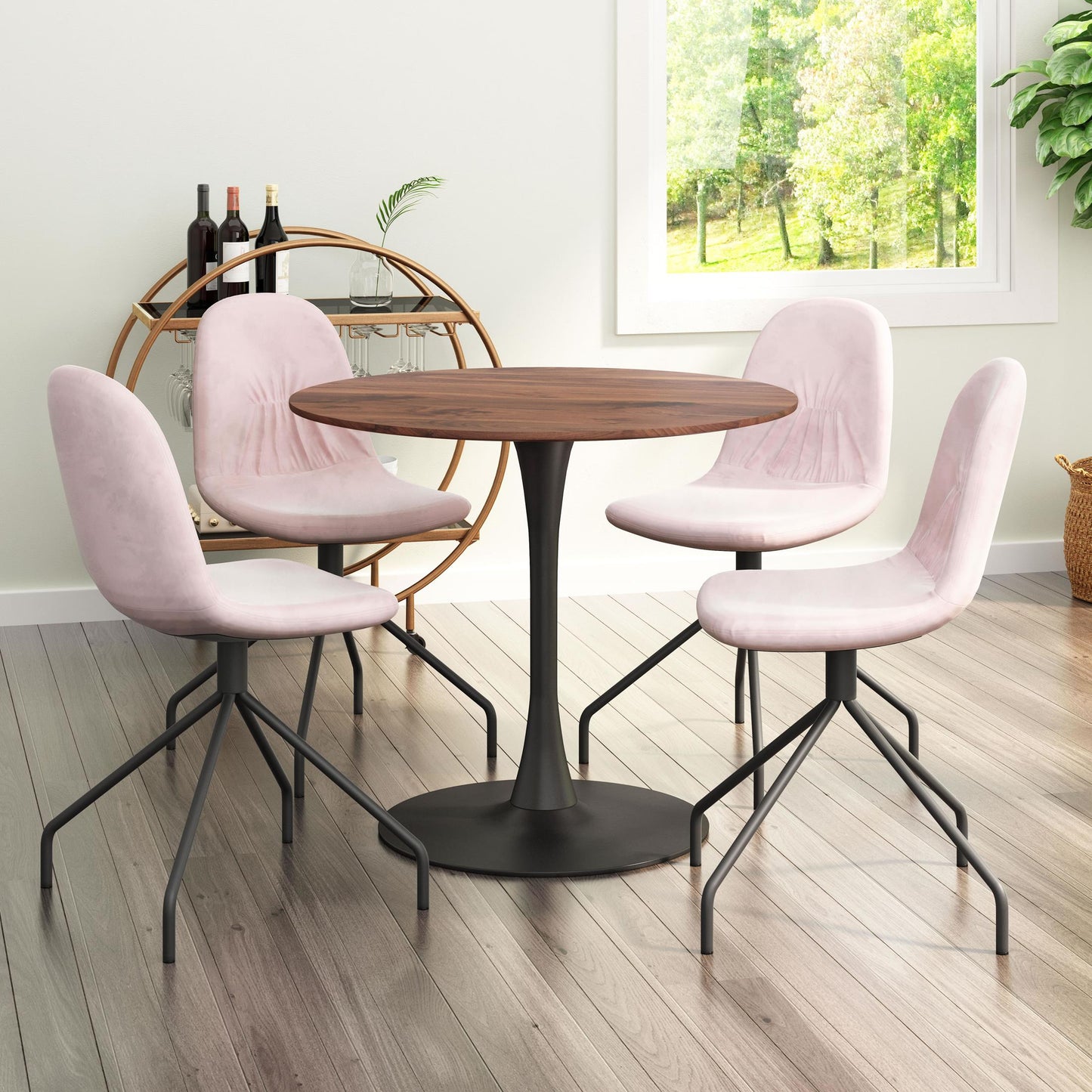 Opus Dining Table Brown & Black