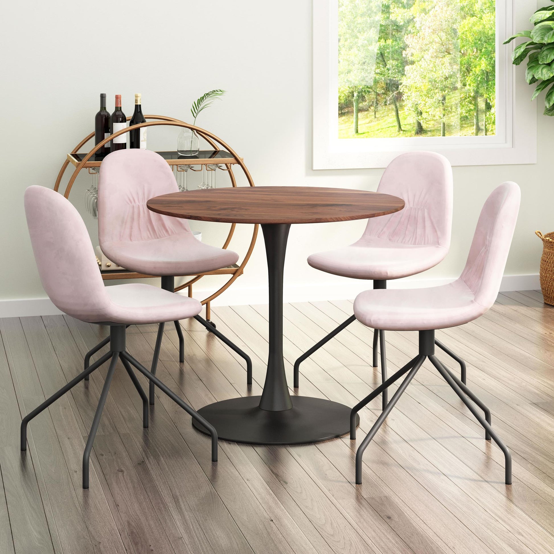 Opus Dining Table Brown & Black