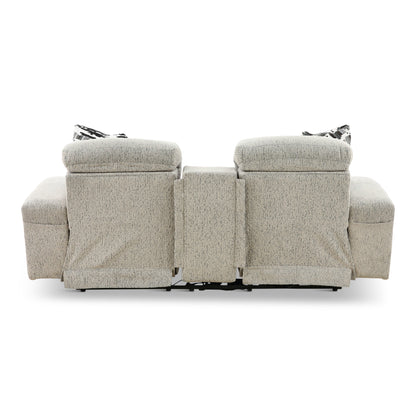 Indra Power Reclining Console Loveseat