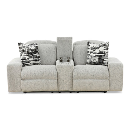 Indra Power Reclining Console Loveseat