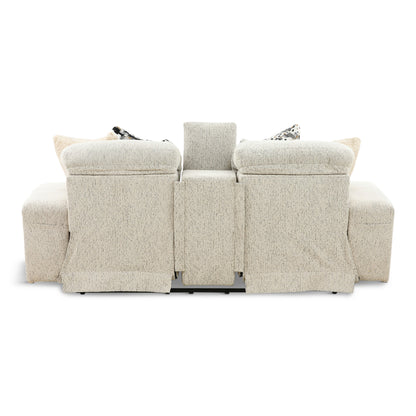 Indra Power Reclining Console Loveseat